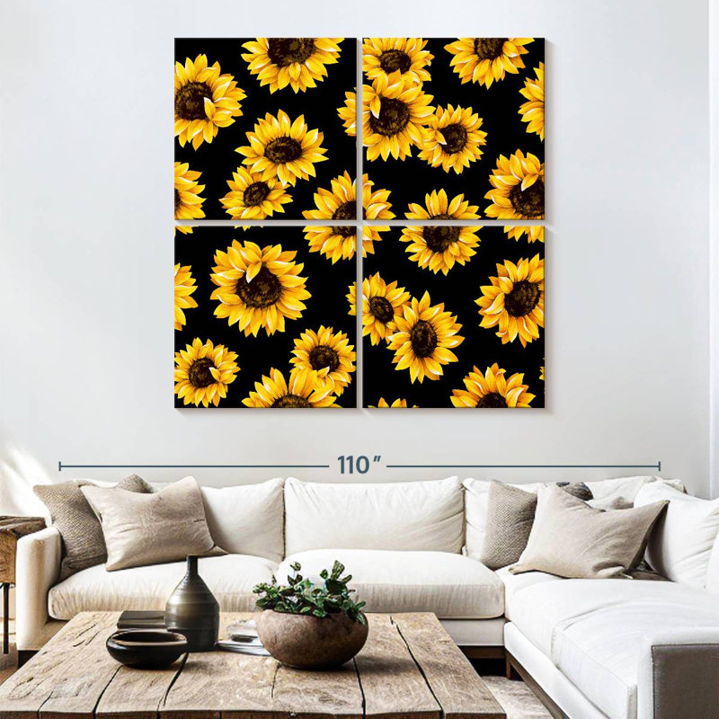 Harnek Decorative Sunflowers, 74'' H x 74'' W