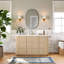 Miroir de salle de bain 24 po x 36 po avec cadre ovale et miroir mural en aluminium pour salle de bain-229688277