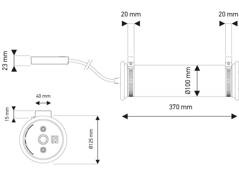 2 - Light Flush Mounted Sconce