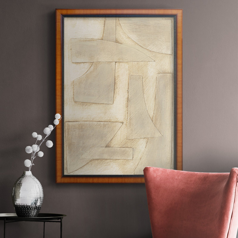 Buff «Shapes Abstract Shapes I», toile encadrée de qualité supérieure - prête à être accrochée, H 20 po x l 16 po