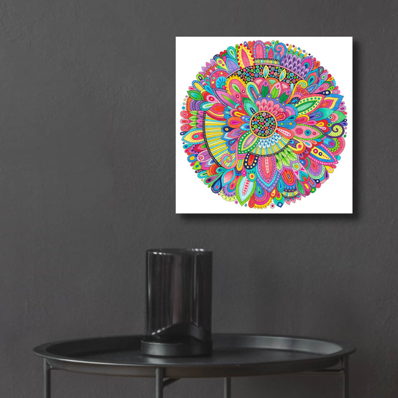 «Indecision Mandala» par Hello Angel, H 12 po x l 12 po x P 0,13 po