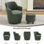 Fauteuil demi-tonneau pivotant 360 avec repose-pieds 360-403601796