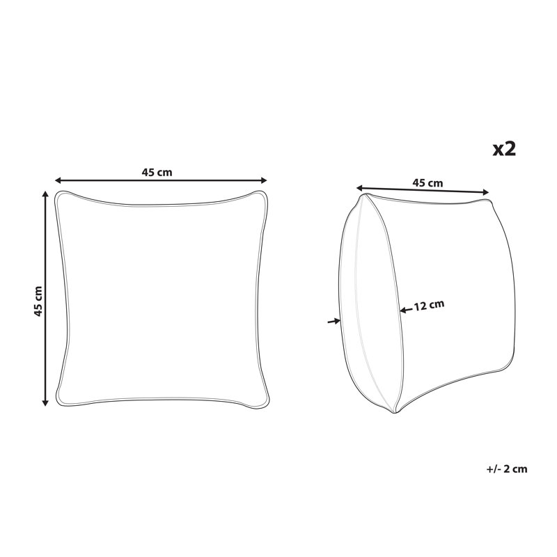 Wold Geometric Square Cushion