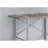 Curtice Gray Finished Computer Desk With Silver Metal Leg, 29.79" H X 48.82" W X 23.54" D