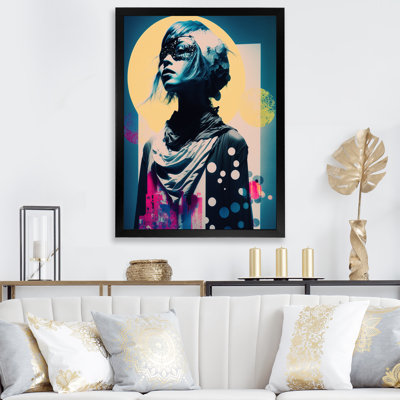 «Melven Street Fashion Model In Vintage Blue I», reproduction sur toile