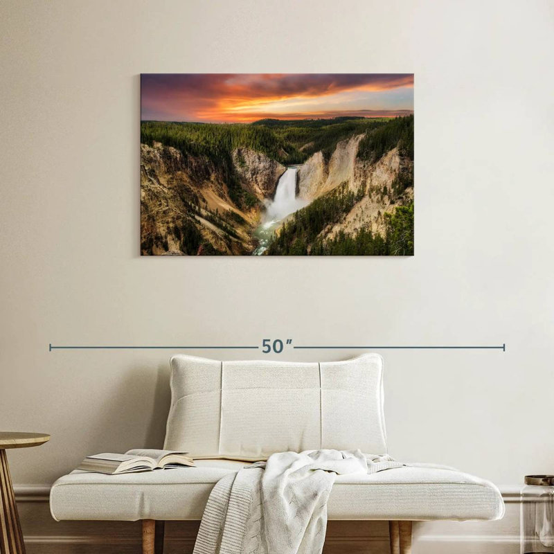 Cascades d'Alvord Yellowstone, H 24 po x l 36 po