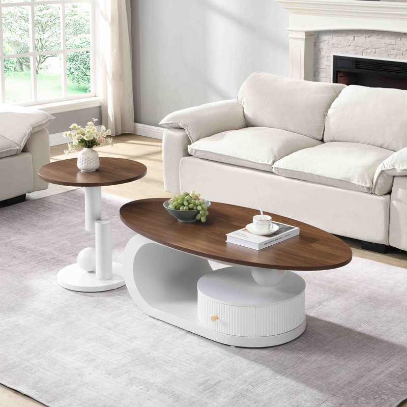 Ensemble de 2 tables gigognes Luxury