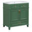 Meuble-lavabo 30 po sans comptoir, armoire de rangement en bois massif avec portes à fermeture douce-1510067248