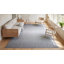 Tapis gris transitionnel en laine tissé à plat à la main Timeless-582781200