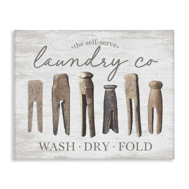 Art mural sur toile Rustic Laundry, H 30 po x l 40 po