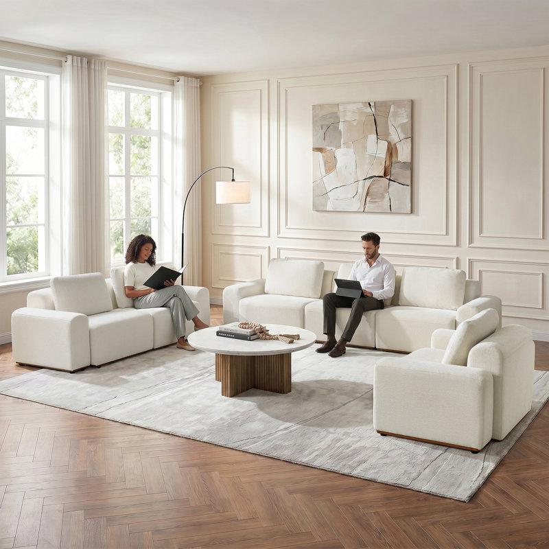 Lavallette Sofia Sectional Sofa, Beige