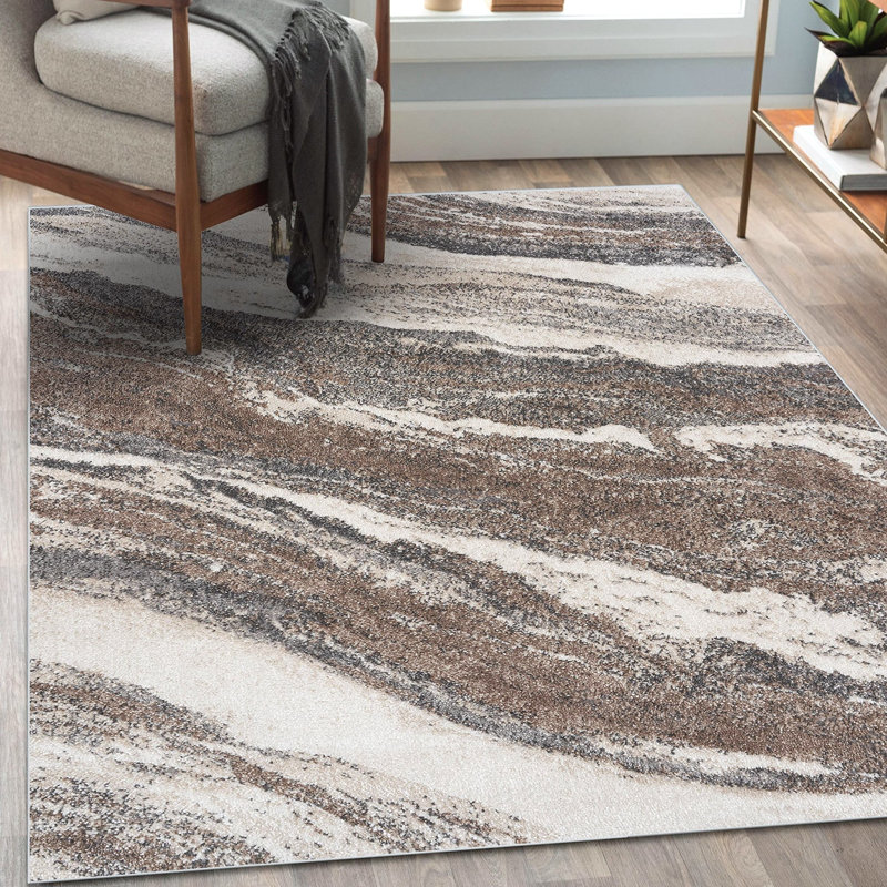 Alayana Abstract Indoor Rug, Rectangle 4' x 5'