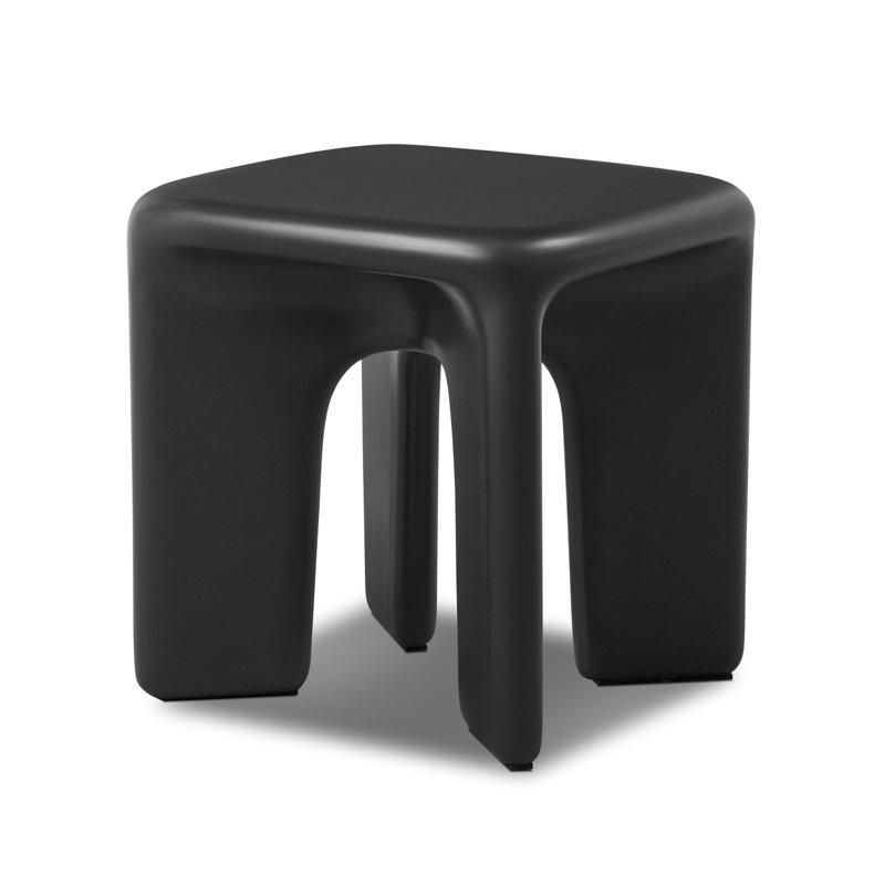Table de bout en béton Lela, Noir