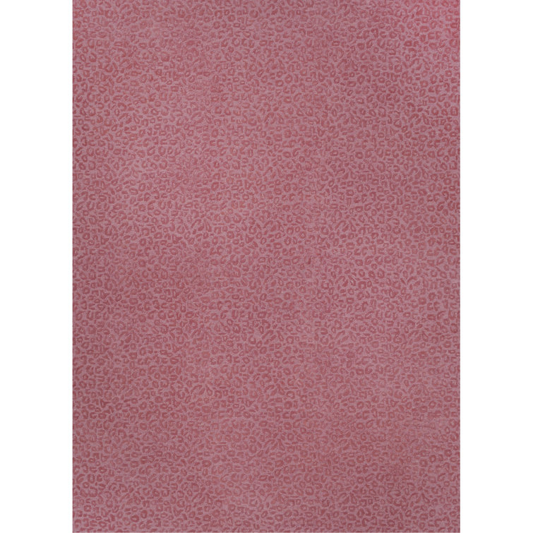 Leopardess Dusty Rose Hand-Tufted Responsible Wool Rug