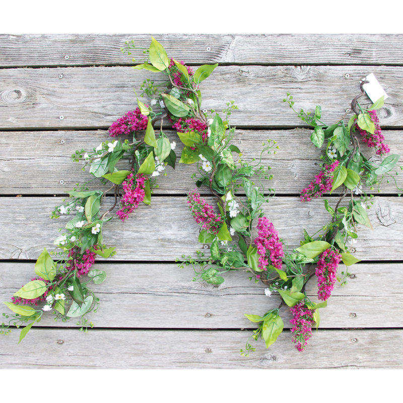 67'' in. Faux Garland, Magenta