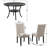 Carliana 4 - Person Solid Wood Solid Wood Top Four Leg Dining Set-19123729