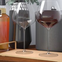 Wide Mouth Wine Glasses