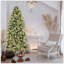 Ensemble de 2 arbres de Noël de table, petits arbres artificiels en PVC avec 68 pointes chacun, base en ciment en toile de jute, mini décorations des Fêtes pour bureau, table, bureau et décoration intérieure