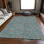 Tapis bleu sarcelle de qualité supérieure lavable à la machine Suellen-88951031