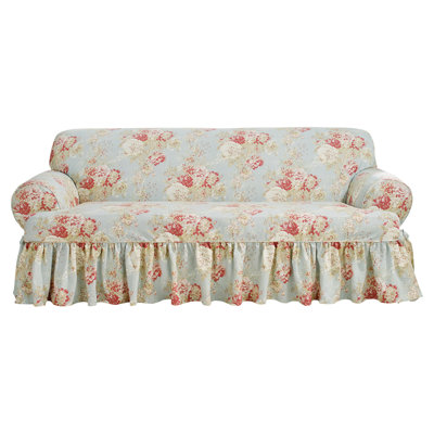 Ballad Bouquet Cotton T-Cushion Sofa Slipcover