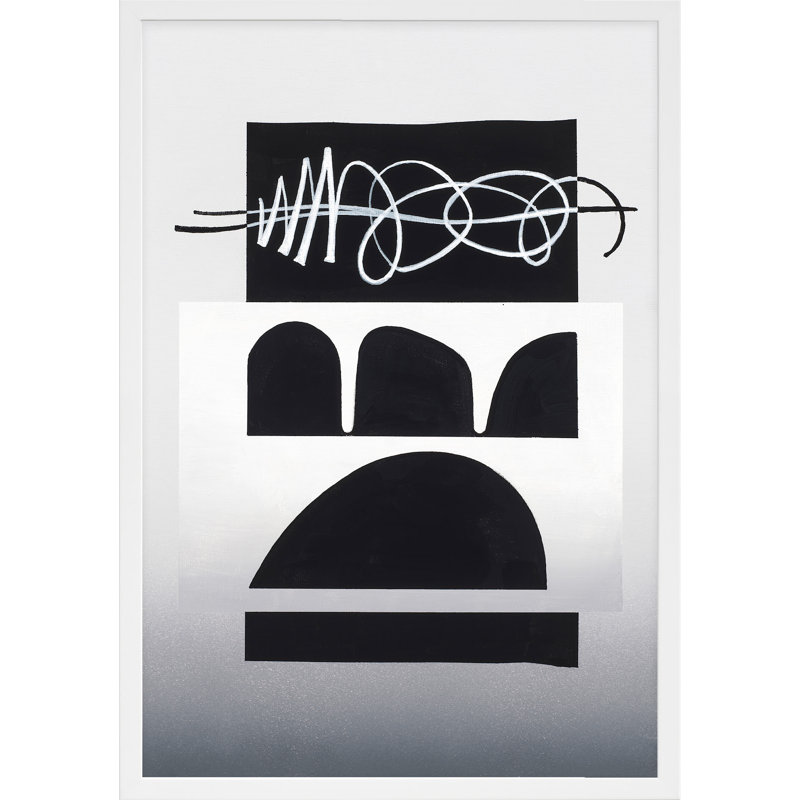 Fortissimo par Lee Lessem - art mural encadré, H 50 po x l 35 po x P 1,25 po, Blanc