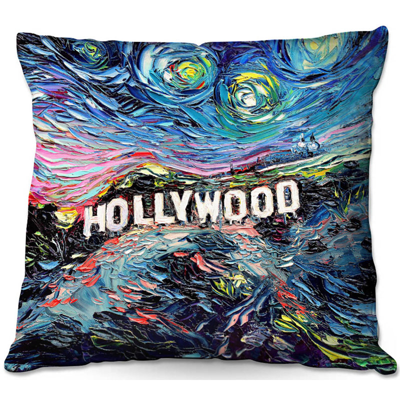 Coussin décoratif en gogh de canapé jamais saw, 18 po x 18 po