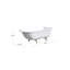 61'' L Freestanding Soaking Bathtub-17756254-17756256