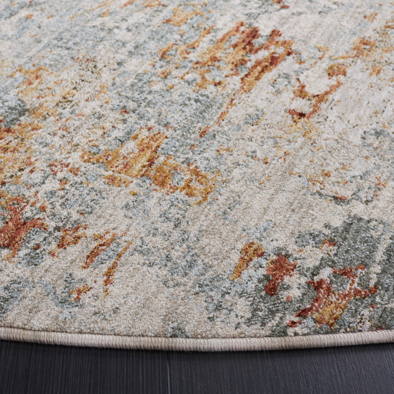 Laraway Performance Abstract Rug, Round 6'7"
