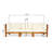 30.3'' Wide Wood Patio Sofa with Cushions-751986629
