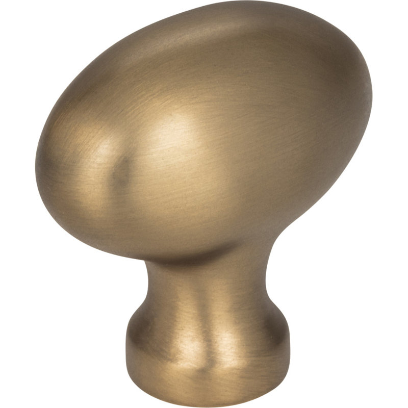 Lyon Oval Knob, Satin Bronze