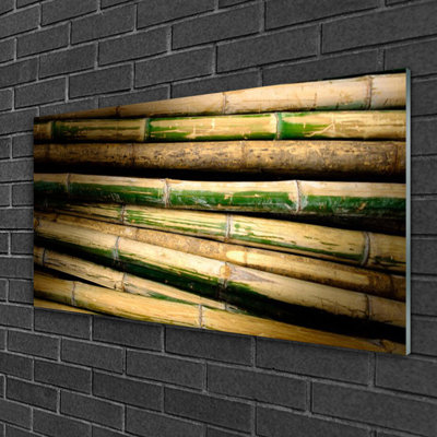 Floral Bamboo - No Frame Print on Glass