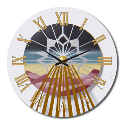 Horloge murale graphique