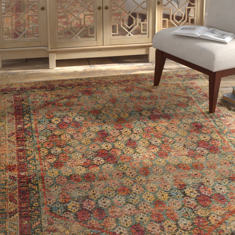 Tapis oriental ardoise / baie / brun clair Dallen