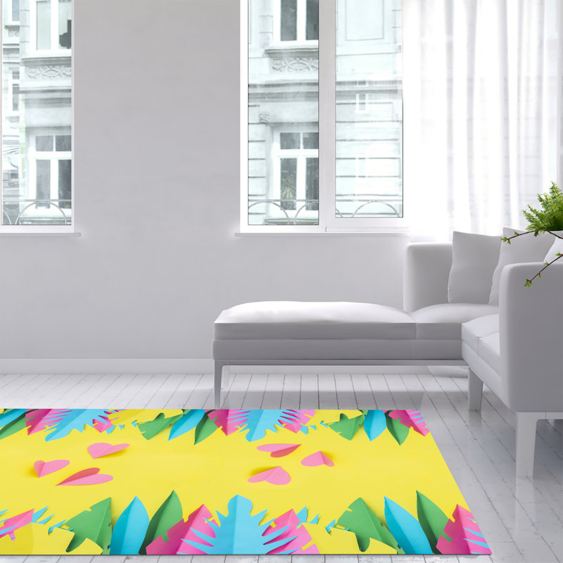 Genereau Floral Area Rug, Rectangle 140 x 200cm