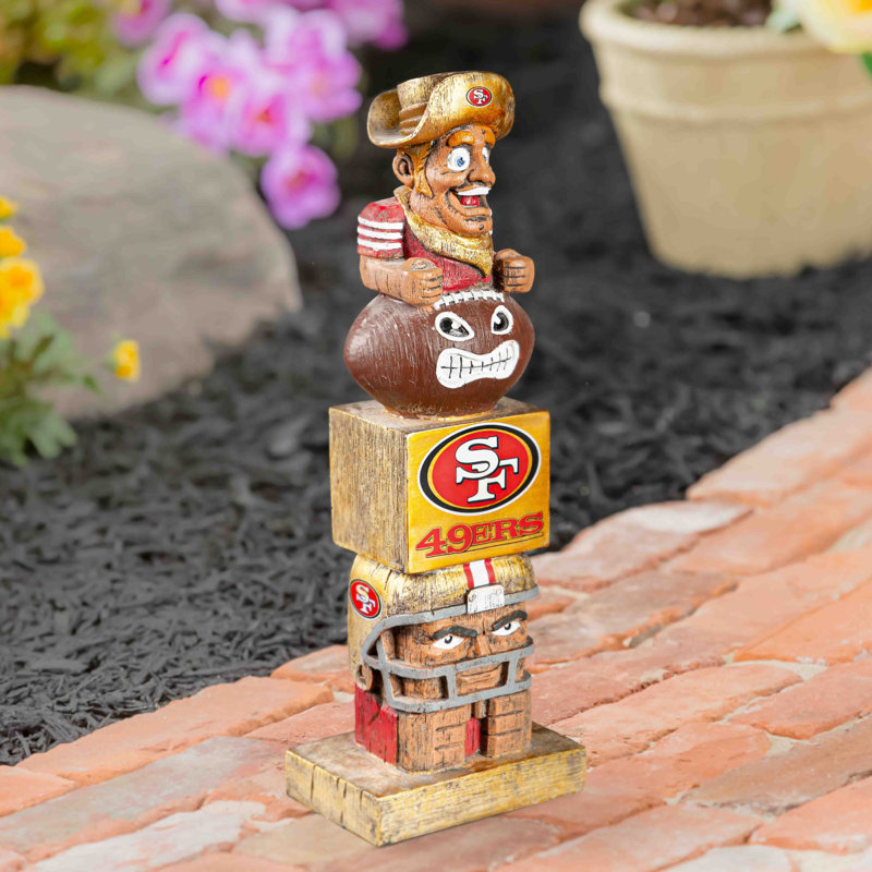 Statue de jardin d'intérieur / extérieur NFL New York Giants, H 12 po x l 4,41 po x P 3,15 po, 49ers de San Francisco
