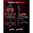 Reclining Gaming Chair with LED Lights and Headrest-943278513