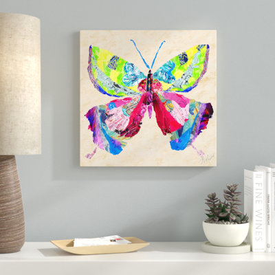 «Brilliant Butterfly I», reproduction de peinture acrylique