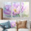Ensemble de salon d'été avec tulipe mauve II