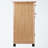 Hackett Wheeled Utility Cart with Pull-Out Drawer in Natural, 34.05" H X 25.85" W X 17.85" D