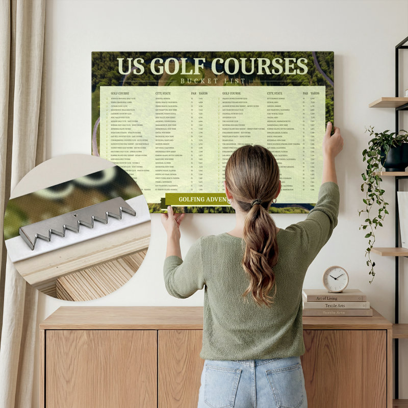 Liste des seaux à épingles de golf US, H 32 po x l 48 po