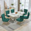 Chaise parsons rembourrée en velours capitonné Chary-216153788