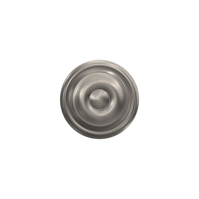 Georgian Passage Knob Hall and Closet Lock, Satin Nickel
