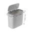 8 Litre Touch Top Waste Basket