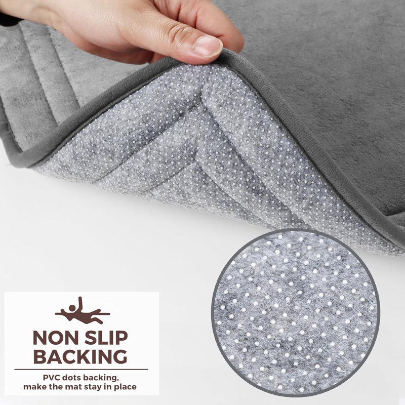 17" Memory Foam Bath Mat Rug