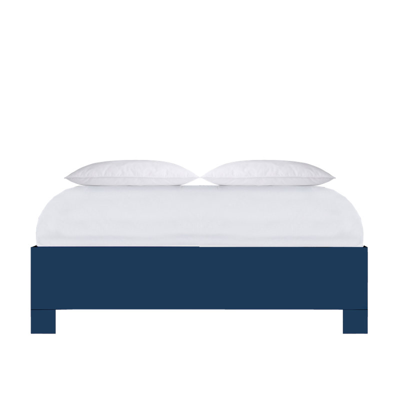 16" Platform Bed Frame, Navy, Queen