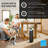 c&g outdoors Console Air Purifier with True HEPA Filter and Humidifier Function for 743 cu. ft.