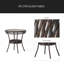 Table en verre PE 34 po (Kd)-587377021