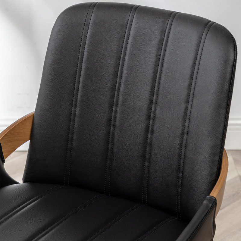 Modern Upholstered Dining Chair, Black