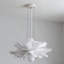 Luminaire suspendu 1 lumière fleur blanche-1567379637