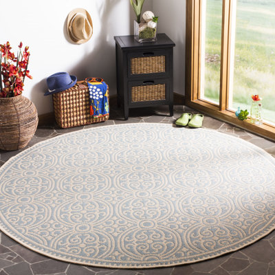 Burnell Performance Ikat Indoor/Outdoor Area Rug